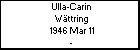 Ulla-Carin Wttring